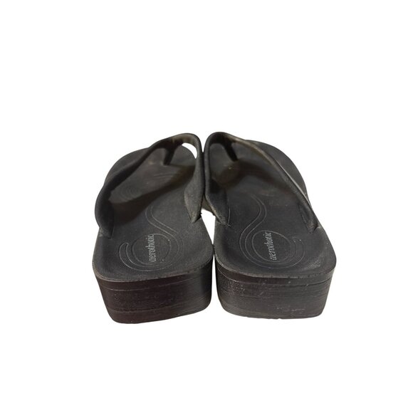 Aerothotic Black & Silver Orthotic Wedge Sandals Size 10 Thailand - Picture 4 of 8